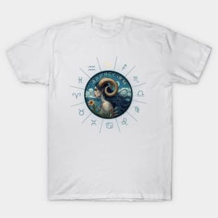 ZODIAC Capricorn - Astrological CAPRICORN - CAPRICORN - ZODIAC sign - Van Gogh style - 15 T-Shirt